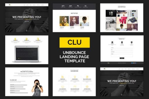 Clue - Responsive Unbounce Landing Page Template