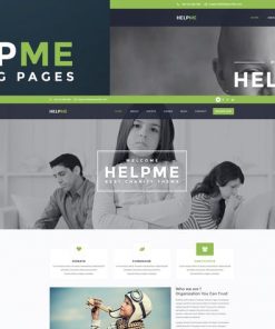 HelpMe - Nonprofit Landing Page Template