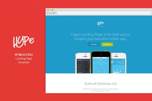 Hype - App Landing Page