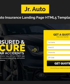 Jr. Auto Insurance Landing Page - Responsive HTML5