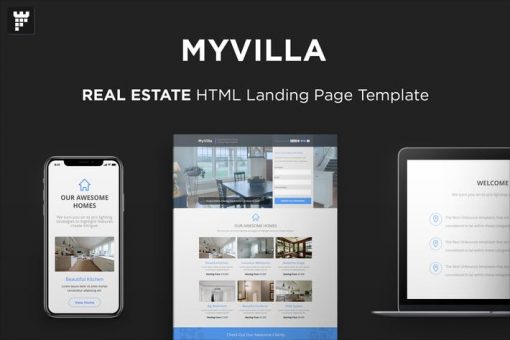 MyVilla - Real Estate HTML Landing Page