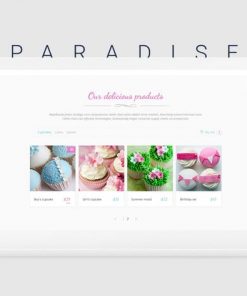 Paradise Cakes - Sweet eCommerce Landing Page