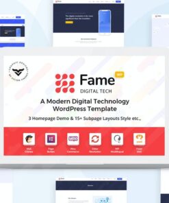 Fame - Digital Technology/Service WordPress Theme