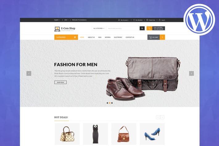 ecom-responsive-woocommerce-wordpress-theme-W3A2N9S.jpg eCom - Responsive WooCommerce WordPress Theme - Image 1