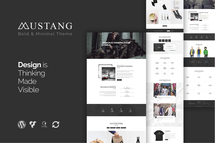 mustang-bold-minimal-wordpress-theme-WE6CS4R.jpg Mustang - Bold & Minimal WordPress Theme - Image 1