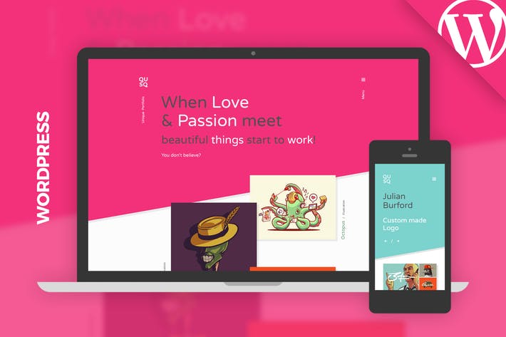 qusq-pro-flat-colorful-portfolio-W92P6ZG.jpg Qusq Pro - Flat Colorful Portfolio - Image 1