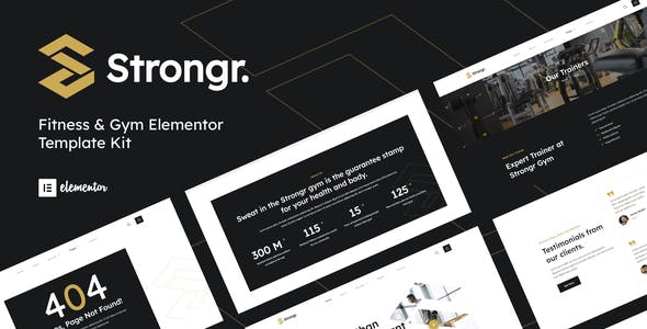 cover-3.jpg Strongr - Fitness & Gym Elementor Template Kit - Image 1