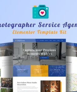 Onestudio - Photographer Agency Service Elementor Template Kit
