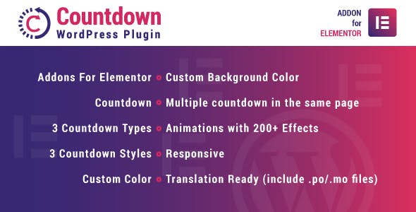 Countdown-for-Elementor-WordPress-Plugin_PREVIEW.jpg Countdown for Elementor WordPress Plugin - Image 1