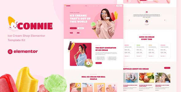 Cover-582.jpg Connie - Ice Cream Shop Elementor Template Kit - Image 1