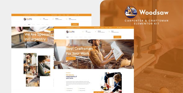 Coverimage_.jpg Woodsaw - Carpenter & Craftsman Elementor Template Kit - Image 1