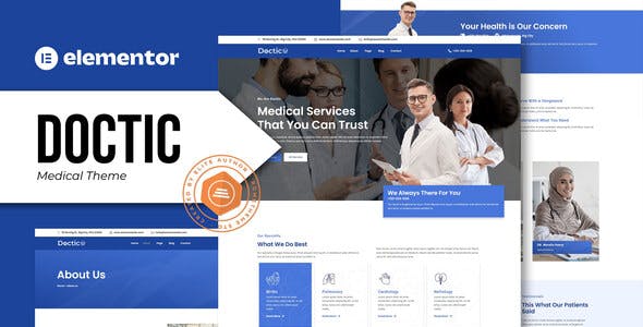 Doctic-Coverimage-template-kit-2022.jpg Doctic - Medical Elementor Template Kit - Image 1