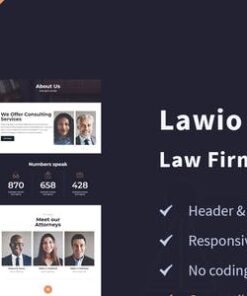 Lawio - Attorney Law Firm Elementor Template Kit