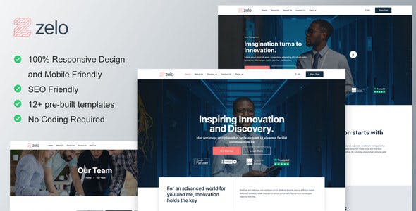 MainPreview-13.jpg Zelo - Startup Business & Technology Company Elementor Template Kit - Image 1
