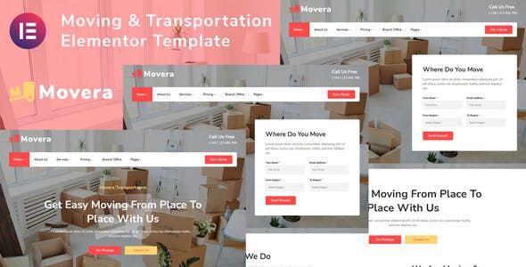 Movera-Kits-Banner.jpg Movera - Moving Company Elementor Template Kit - Image 1