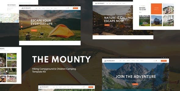 Preview-302.jpg Mounty - Hiking Campground & Children Camping Template Kit - Image 1