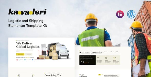 PreviewCover-1.jpg Kavaleri Logistic & Shipping Elementor Pro Template Kit - Image 1
