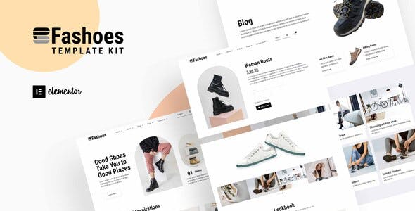 PreviewFashoesRevisi.jpg Fashoes - Minimal Fashion Store Elementor Template Kit - Image 1