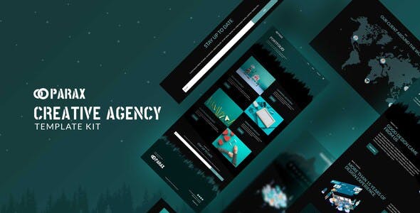PreviewParax.jpg Parax - Creative Agency Elementor Template Kit - Image 1