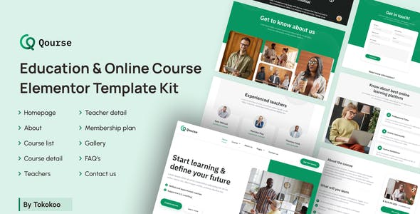 Qourse-cover-image.jpg Qourse - Education & Online Course Elementor Template Kit - Image 1