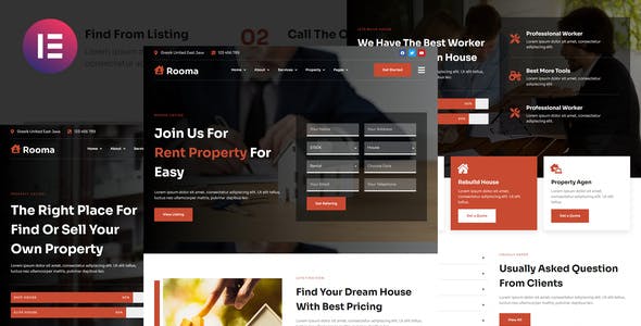 Rooma-kit.jpg Rooma - Real Estate & House Developer Elementor Template Kit - Image 1