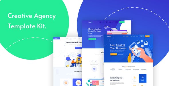Sasscover.jpg SassCo - App Landing & Startup Elementor Template Kit - Image 1