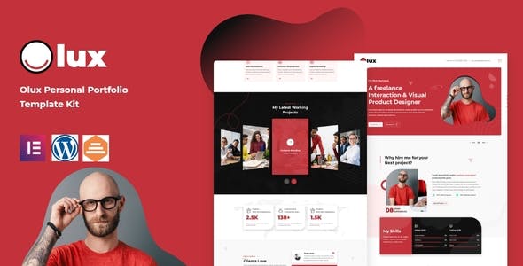 cover-158.jpg Olux – Creative Personal CV & Resume Portfolio Template Kit - Image 1