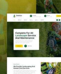 Greenco – Landscaping & Gardening Elementor Template Kit