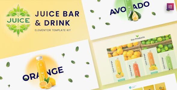 cover-185.jpg Juice Bar & Drink Elementor Template Kit - Image 1