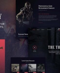 Winity – Game Publisher & eSports Elementor Template Kit
