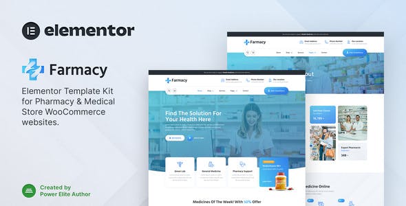 cover-482.jpg Farmacy – Pharmacy & Medical Store Elementor Template Kit - Image 1