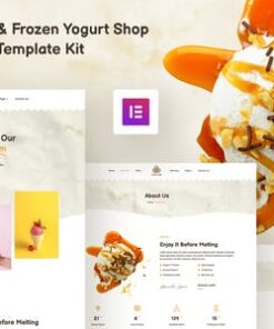 Icelab – Ice Cream & Frozen Yogurt Shop Elementor Template Kit