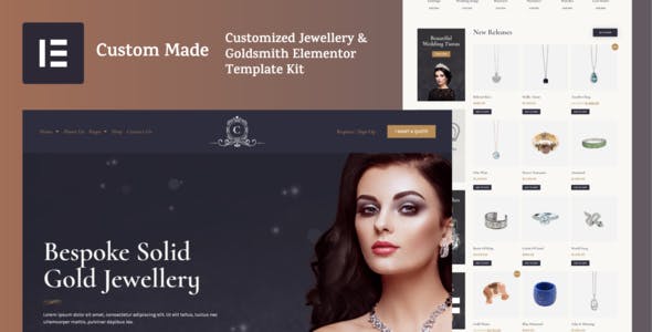 cover-custom-made-template-kit-v2.jpg CustomMade - Customized Jewellery & Goldsmith Elementor Template Kit - Image 1