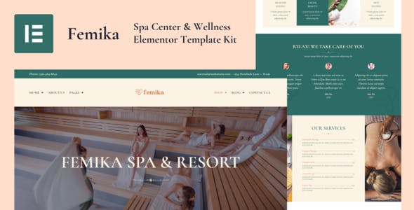cover-femika-template-kit-v2.jpg Femika - Spa Center & Wellness Elementor Template Kit - Image 1