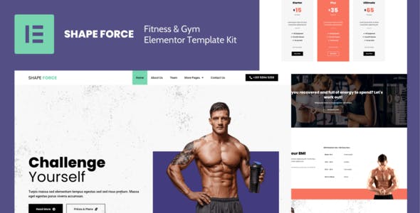 cover-shape-force-template-kit-v2.jpg Shape Force - Fitness & Gym Elementor Template Kit - Image 1