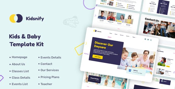 kidsnify-cover-image.jpg Kidsnify - Kindergarten & Preschool Elementor Template Kit - Image 1