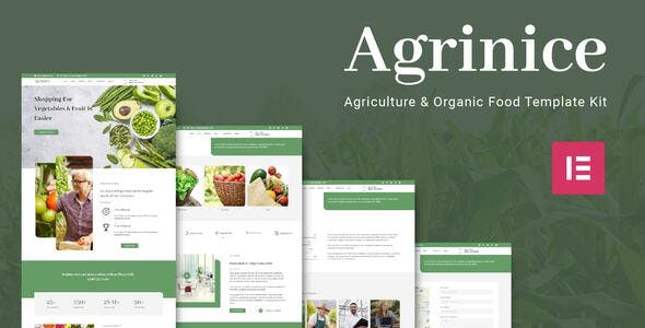 preview-01.jpg Agrinice - Agriculture & Organic Food Elementor Template Kit - Image 1
