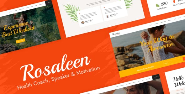 preview-315.jpg Rosaleen - Health Coach & Motivational Speaker Elementor Template Kit - Image 1