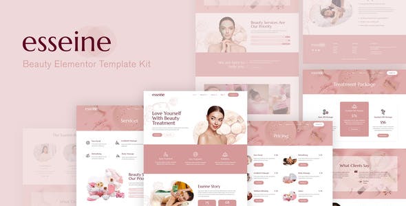 previewEsseine.jpg Essein - Beauty Spa Elementor Template Kit - Image 1