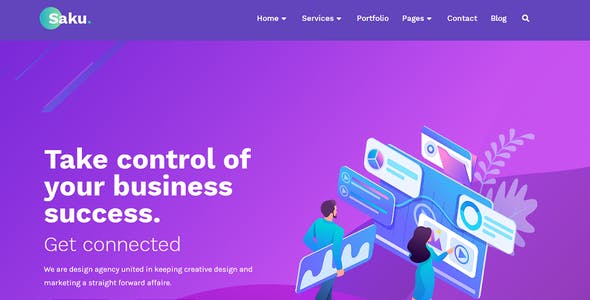 saku-cover.jpg Saku - Business Agency Elementor Template Kit - Image 1