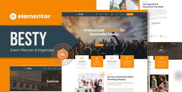 Besty-Cover-image.jpg Besty - Event Planner & Organizer Elementor Template Kit - Image 1