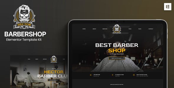 Cover-98.jpg Hector - Barbershop Elementor Template Kit - Image 1