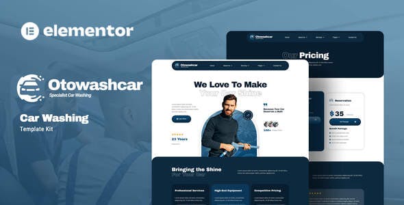 previewOtowashcar.jpg Otowashcar - Car Washing Elementor Template Kit - Image 1