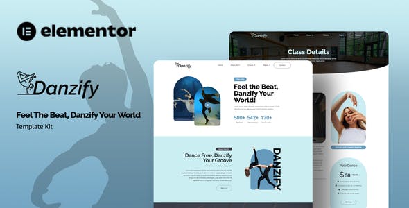 previewdanzify2.jpg Danzify - Dance Course Elementor Template Kit - Image 1