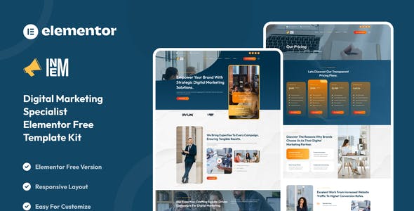 Inem.jpg Inem - Digital Marketing Specialist Elementor Template Kit - Image 1