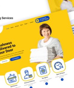 Laundrie - Laundry, Dry Cleaning Services Elementor Template Kit