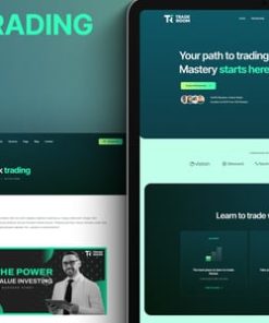 Traderoom - Online trading courses Elementor Template Kit