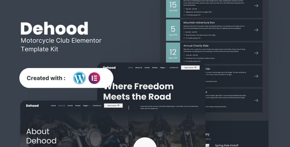imagepreviewdehood.jpg Dehood - Motorcycle Club Elementor Template Kit - Image 1