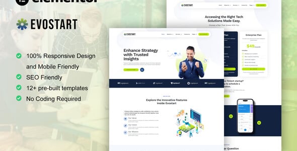 mainpreview-36.jpg Evostart - Tech Startup Company Elementor Pro Template Kit - Image 1