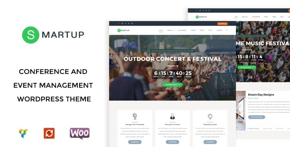 smartup-preview.jpg Smart Up - Conference & Event WordPress Theme - Image 1